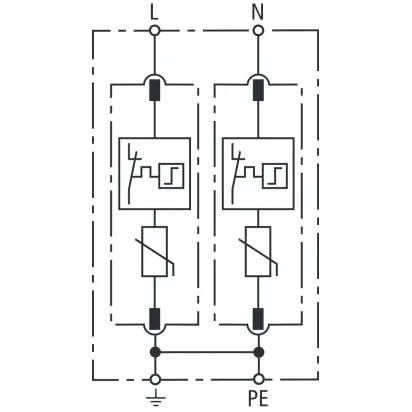 DEHN 952200 Überspannungsableiter Typ 2 DEHNguard M für einphasige TN-Systeme
